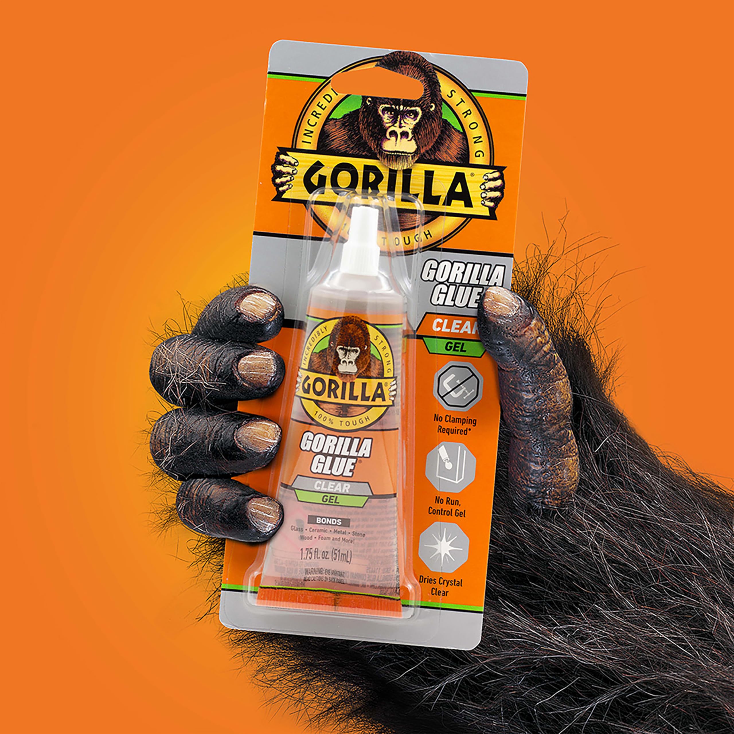 Gorilla Glue Clear Gel, 1.75fl.oz. Tube, (Pack of 1) - Image 6