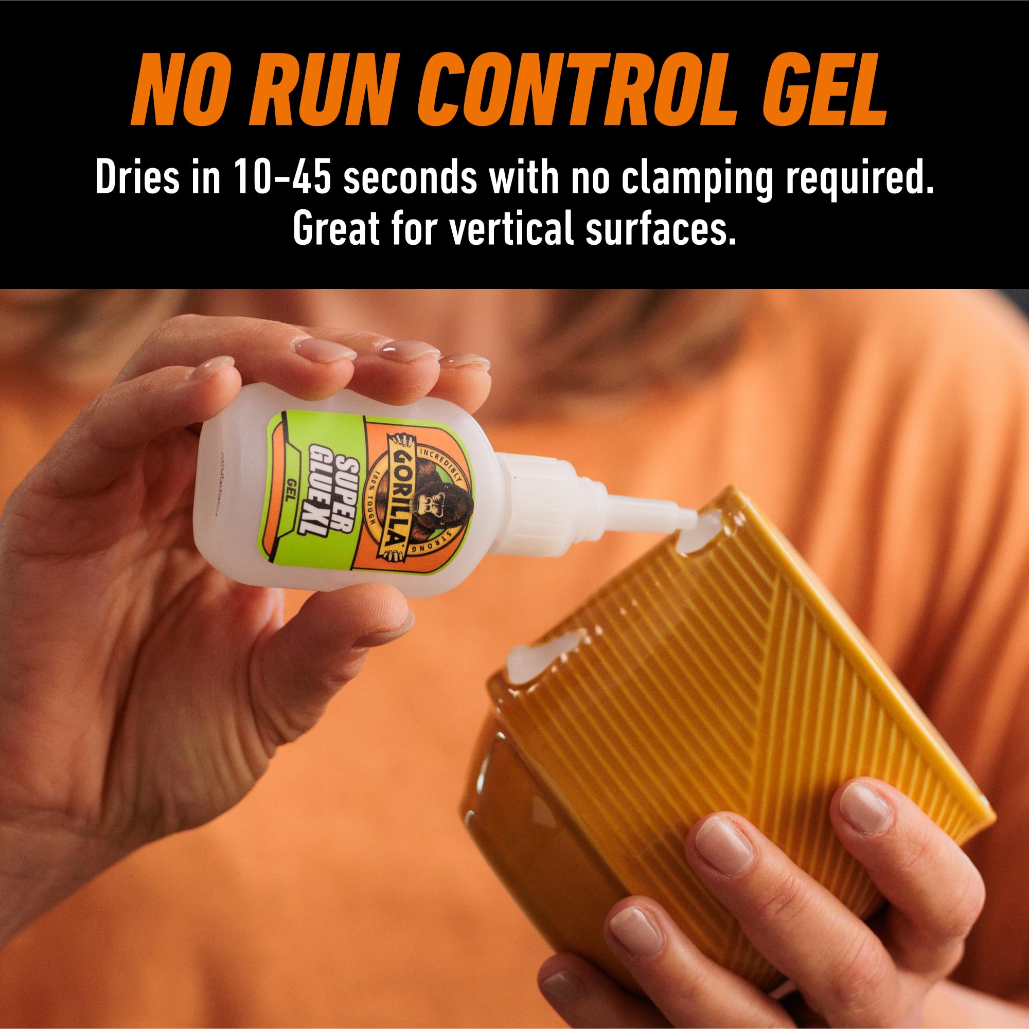 Gorilla Super Glue Gel XL, Clear Glue, 25 Gram (Pack of 6) - All Purpose and Fast Setting for Projects and Repairs - Image 4