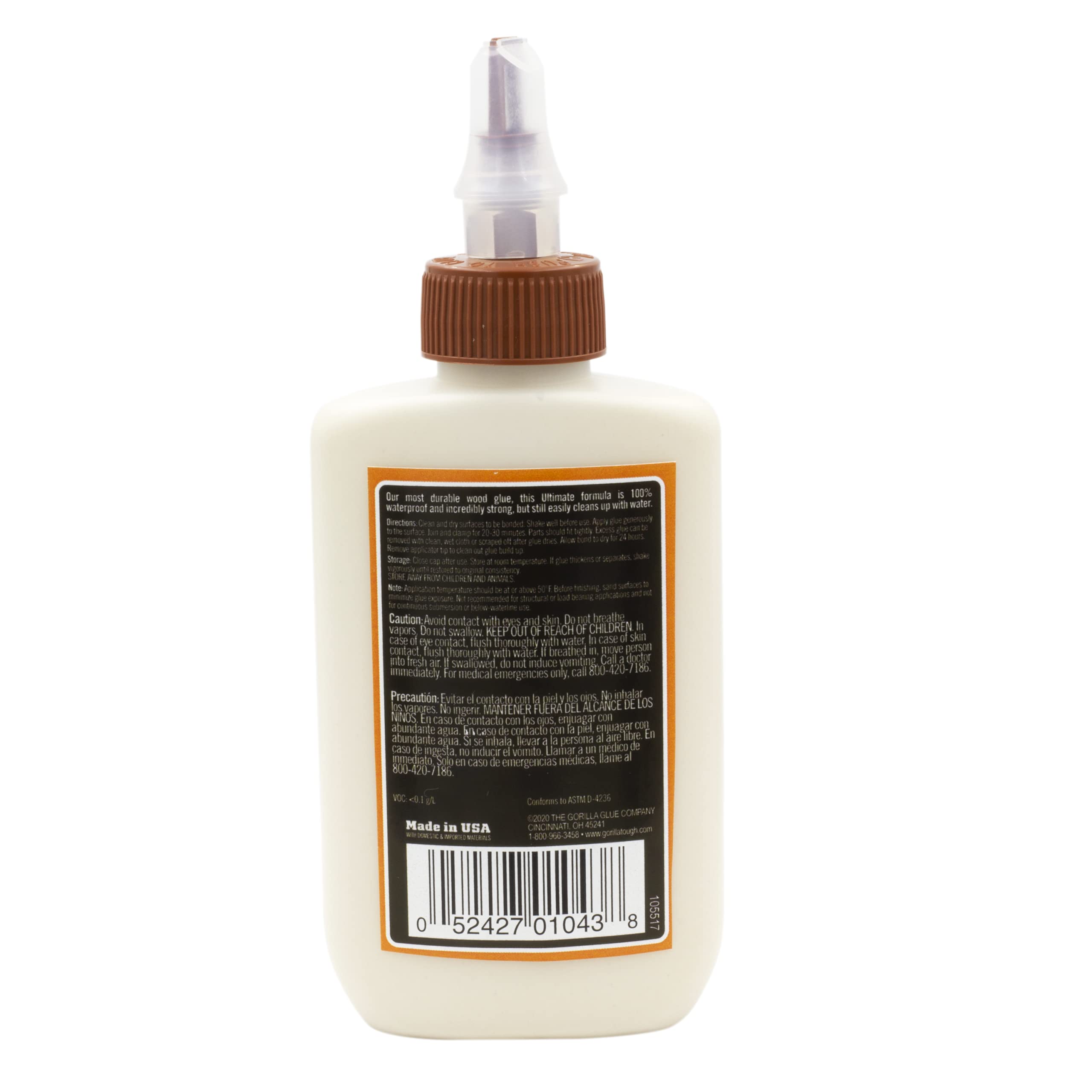 Gorilla Ultimate Waterproof Wood Glue, Natural Wood Color, 4 Ounce (Pack of 6) - Waterproof for Indoor or Outdoor Projects and Repairs - Image 3
