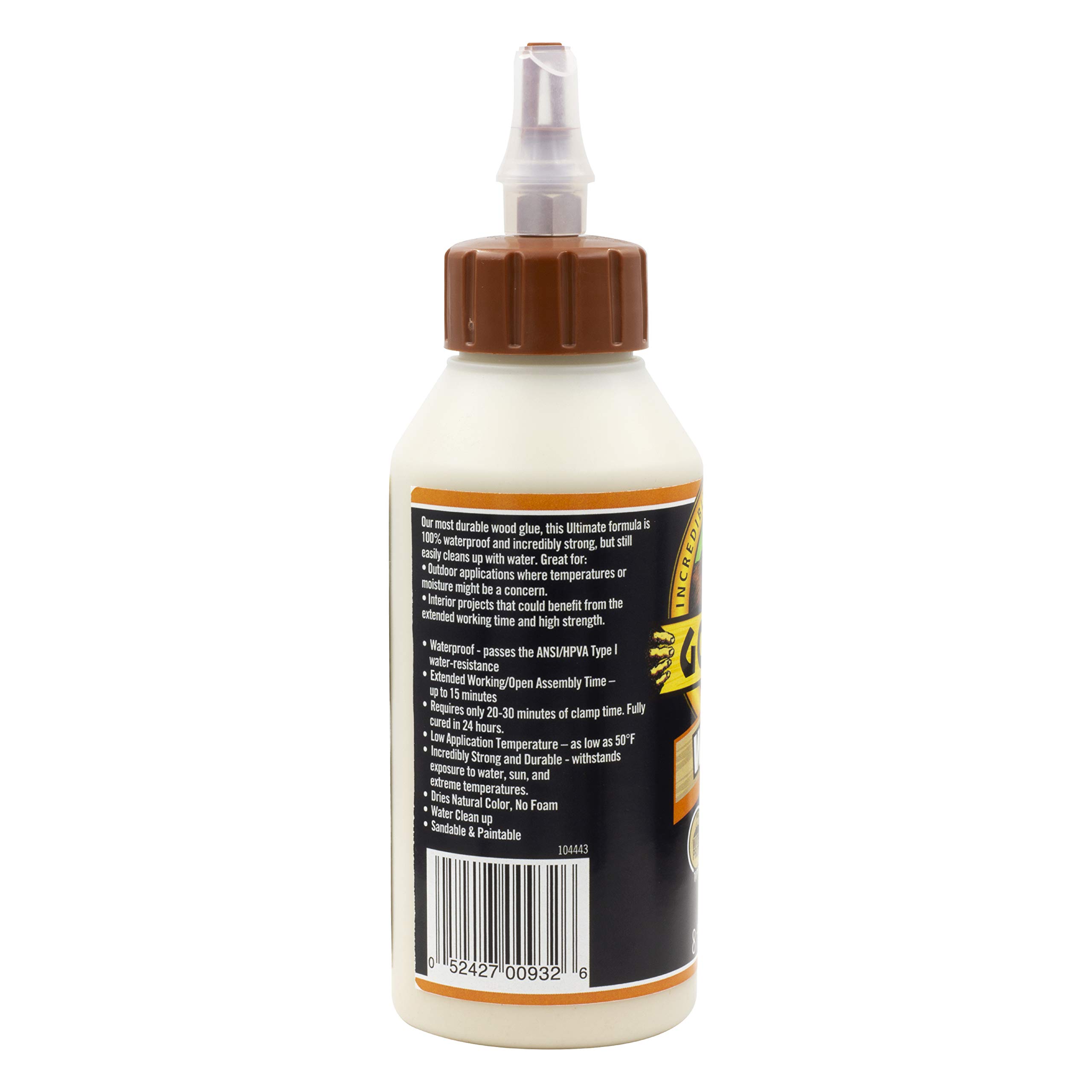 Gorilla Ultimate Waterproof Wood Glue, Natural Wood Color, 8 Ounce (Pack of 6) - Waterproof for Indoor or Outdoor Projects and Repairs - Image 7